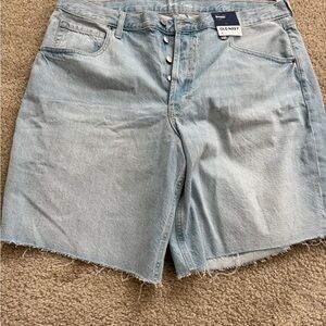 Old Navy Light Blue High-Rise Denim Cutoff Shorts